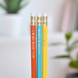 Set of Three Pencils and a Bookmark: Book Club