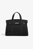 NEW! Premium Handmade Boatkin Boat Canvas Bag Solid Colors : Black