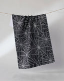 Whisper Web Tea Towel: Black