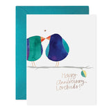 Lovebirds Anniversary Greeting Card: 4.25 X 5.5 INCHES