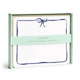 Navy Bow Flat Notecard Set, 8 Cards & Envelopes