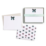 Plaid Bow Flat Notecard Set, 8 Cards & Envelopes