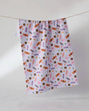 Spooky Sweets Tea Towel: Black