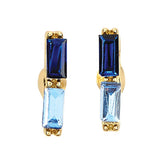 Treasure Box Earrings - Blue: Material
