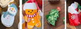 CHRISTMAS TREE SANTA SNOWMAN HAIR CLAW CLIPS | 40H939: SNOWMAN