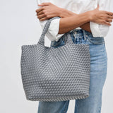 Sky's The Limit - Medium Woven Neoprene Tote: Olive