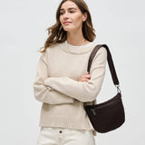 Ethereal - Woven Neoprene Crossbody Bag: Black