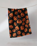 Gourd Gang Tea Towel: Black