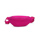 Aim High  Woven Neoprene Belt Bag: Wine