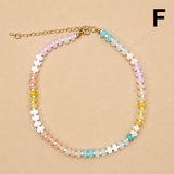 Natural Stone Semi-Precious Glass Mixed Necklace | 40NK9694: A