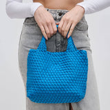 Sky's The Limit - Small Woven Neoprene Crossbody: Cream