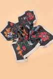 LARGE FLORAL PRINT BANDANA SCARF | 40SC651: OFF WHITE