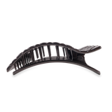 Flat Rectangle Hair Clip | Large | Jet Black Quilted