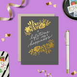 Lifetime Spray Wedding Card