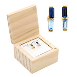 Treasure Box Earrings - Blue: Material