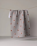 Football Check Tea Towel