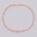 BOHO COLORFUL BALL BEADED BRACELET | 40B5178: LIME