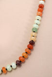 NATURAL AGATE GLASS SEMI PRECIOUS BEAD NECKLACE | 80N896: 3A