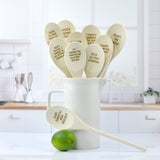 Wooden Spoons With Funny Phrases - Full Set for Kitchen: I have no idea what i'm doing