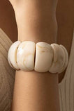 Color-Block Acrylic Stretch Cord Bracelet | 40B5195: Pink