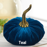 Pumpkin Large Velvet, Fall Decor, Shelf Sitter, Tablescape: Harvest