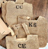 Personalized Woven Straw Tote