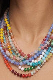 Natural Stone Semi-Precious Glass Mixed Necklace | 40NK9694: A