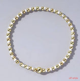 BOHO COLORFUL BALL BEADED BRACELET | 40B5223: Black