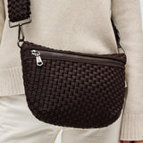 Ethereal - Woven Neoprene Crossbody Bag: Olive