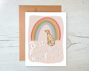 Pet Loss Rainbow Sympathy Card