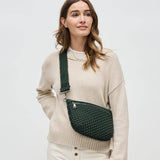 Ethereal - Woven Neoprene Crossbody Bag: Olive