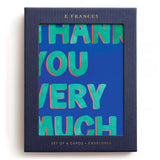 Thank You Very Much Boxed Card Set, Set of 6