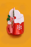 CHRISTMAS TREE SANTA SNOWMAN HAIR CLAW CLIPS | 40H939: SNOWMAN