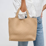 Sky's The Limit - Medium Woven Neoprene Tote: Black
