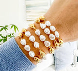 Atlantic - Ivory/Gold - Nautical Rope Bracelet: S