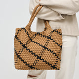 Sky's The Limit - Medium Woven Neoprene Tote: Black Nude