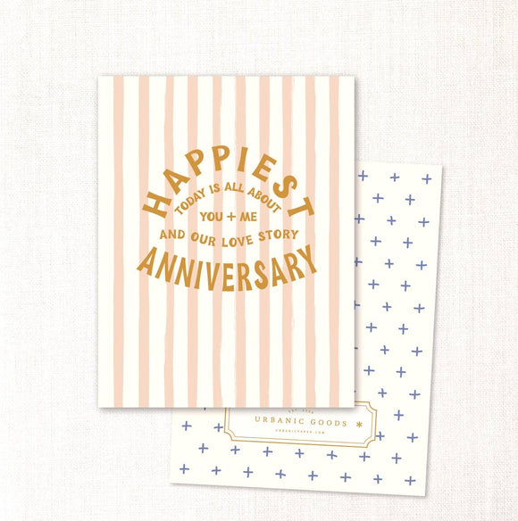 You + me happiest anniversary card