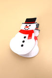 CHRISTMAS TREE SANTA SNOWMAN HAIR CLAW CLIPS | 40H821: CHRISTMAS TREE