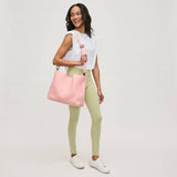 Sky's The Limit - Medium Woven Neoprene Tote: Cream