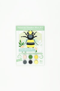 Bee with Floral Garland 6x6 Mini Paint By Number Kit