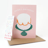 Sticker Scene Card - Decorate a Cake