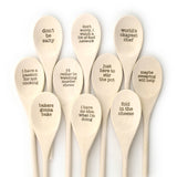 Wooden Spoons With Funny Phrases - Full Set for Kitchen: I have no idea what i'm doing