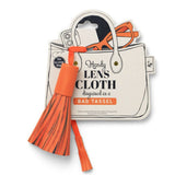 *NEW* Bag Tassel Lens Cloth: Brown