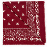 Paisley Print Oversized Square Scarf | 40SC749: BROWN