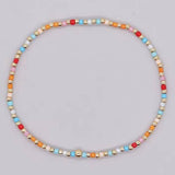 BOHO COLORFUL BALL BEADED BRACELET | 40B5178: LIME