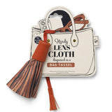*NEW* Bag Tassel Lens Cloth: Brown
