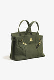 NEW! Premium Handmade Boatkin Boat Canvas Bag Solid Colors : Gray
