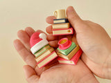 Book Stack - Mug Clicker Keychain
