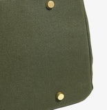 Handmade Premium Cotton Canvas Boat Bag Solid Color Preorder: Olive Green