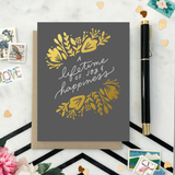 Lifetime Spray Wedding Card